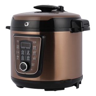 多丽4L电压力锅铝合金双胆微电脑式旋钮式调节家用多功能