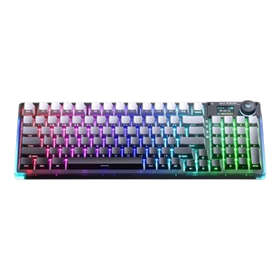 全新原装狼蛛F98PRO V3三模侧刻键盘智能显示屏麻将音游戏码字