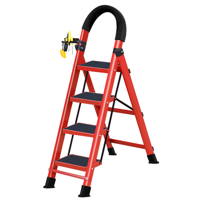 家用梯子折叠多功能伸缩加厚室内人字梯步梯楼梯小型便携四步爬梯