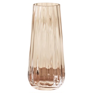 轻奢高级感透明玻璃花瓶大插花水养玫瑰专用客厅装饰摆件鲜花创意