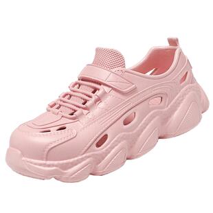 包根洞洞鞋女款2026新款外穿厚底踩屎感大码凉鞋显脚小包头沙滩鞋