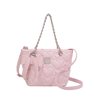 HelloKitty三丽鸥凯蒂猫桃心链条托特包包女大容量百搭单肩斜跨包