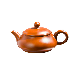 潮州手拉壶全手原矿朱泥大宽口明炉壶三杯工夫茶紫砂纯手工茶壶