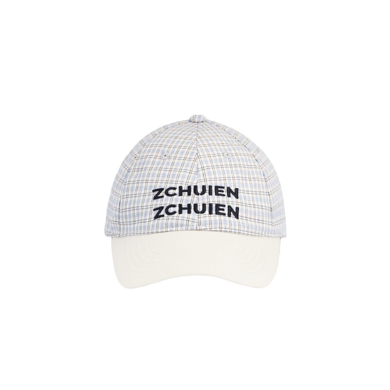 ZCHUIEN格纹棒球帽纯棉鸭舌帽