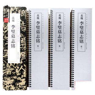 北魏李璧墓志铭 经典碑帖临摹卡 魏碑楷书北魏碑刻本 李壁墓志铭 楷书毛笔书法字帖全集临摹卡片 初学者成人字卡近距离临摹字帖