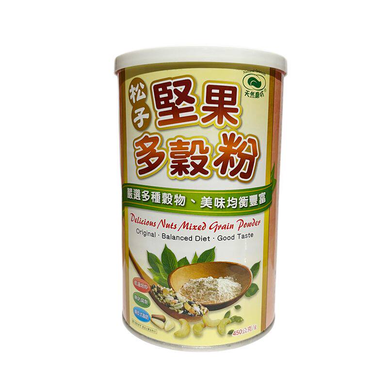 台湾松子坚果多谷粉黑芝麻粉烘焙素食佛家纯素早餐营养冲泡代餐粉