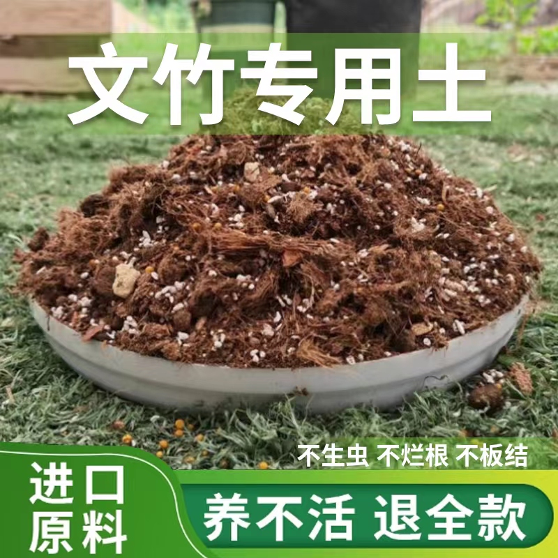 文竹专用土文竹土盆栽营养土通用型种植土种花泥土疏松透气土壤肥