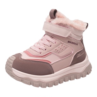 回力童鞋女童大棉鞋冬季2025新款加绒加厚儿童高帮运动鞋女孩鞋子