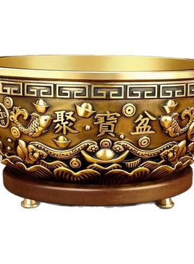 聚宝盆摆件招财聚财沈万三同款