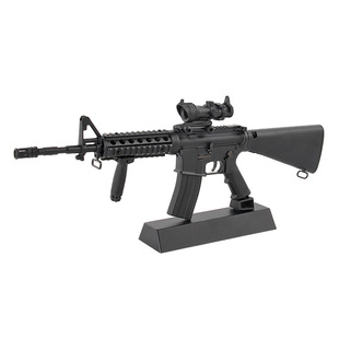 1:3.5合金收藏摆件M4卡宾枪模型M16全金属玩具可拆卸可动不可发射