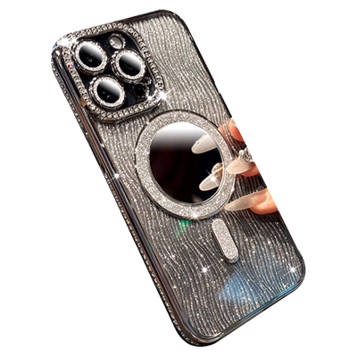 【补妆镜子磁吸】气质女神手机壳