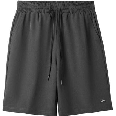 海澜之家抽绳五分刺绣休闲中裤男