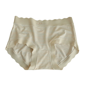 3条 云朵般柔软~莫代尔内裤女中腰包臀柔软透气舒适少女生三角裤