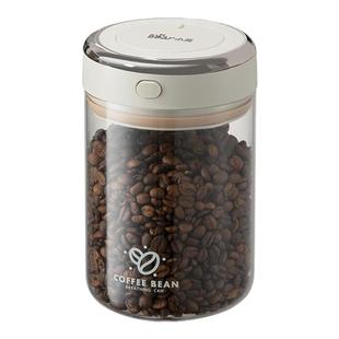 小熊咖啡豆玻璃密封罐食品级咖啡粉家用保存罐奶粉茶叶陈皮存储罐
