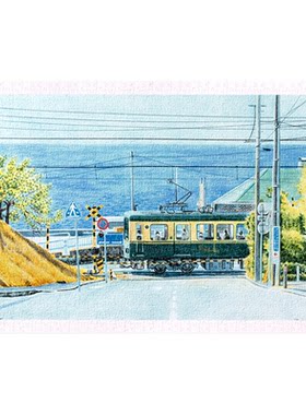 3djp清新风景插画塑料拼图1000片
