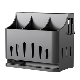 刀架置物架菜刀具收纳架盒不锈钢壁挂式厨房多功能筷子笼筷筒一体