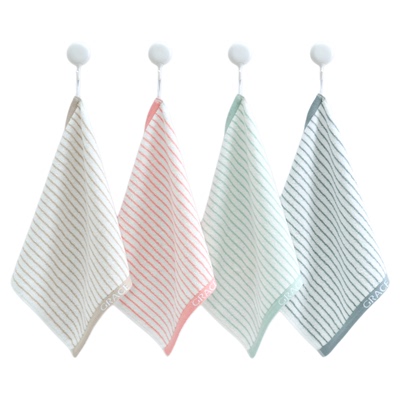 3条装洁丽雅纯棉洗脸毛巾方巾