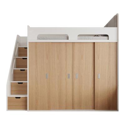 定制实木上床下柜多功能