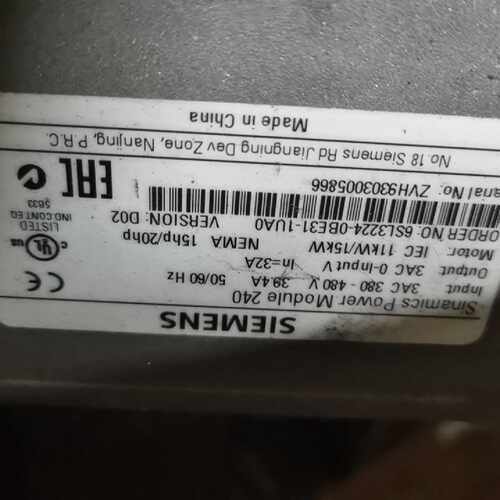 变频器Power Module 240，型号，6SL3-询价