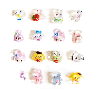 马卡龙色彩珠珍珠奶油胶滴胶贴片