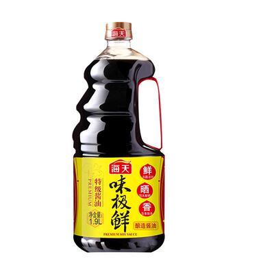 海天味极鲜特级生抽家用调味酱油