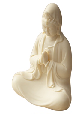 新中式陶瓷摆件净瓶观音家用观世音菩萨佛像摆件家居装饰品工艺品