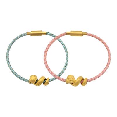 新航黄金本命年生肖卷卷蛇手绳