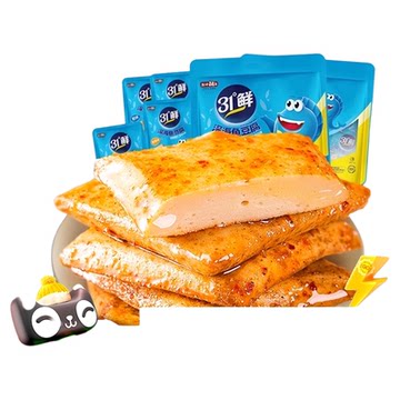 盐津铺子鱼豆腐鲜嫩即食解馋
