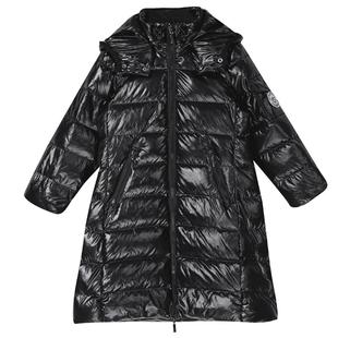 IVY HOUSE常春藤儿童装女大童冬季新款 长版连帽羽绒服外套亲子装