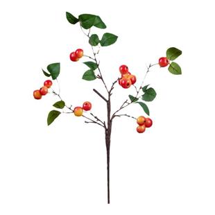 新款仿真花发财果浆果仿真迷你小苹果海棠果客厅茶几花艺插花摆件