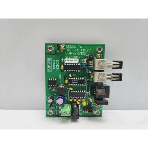 ILMMPS F232C RS232 TO DUPLEX FIBER CONVERSION PCB CARD REV C