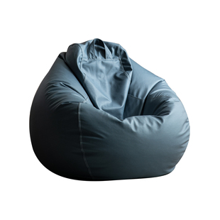 懒小姐 新款懒人沙发外套豆豆球圆形换洗套科技布亚麻绒布 可拆洗