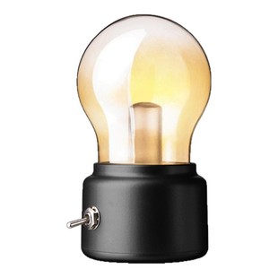 复古灯泡创意小夜灯创意卧室床头桌面台灯迷你宿舍充电式氛围灯