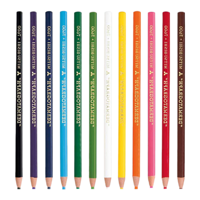 UNI三菱手撕卷纸蜡笔随撕随用