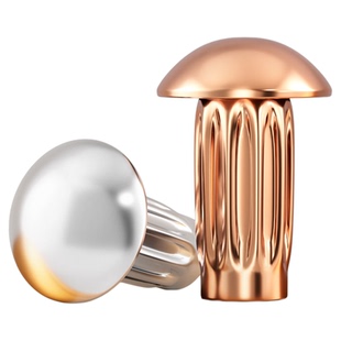 半圆头铝标牌紫铜铆钉GB827滚花铭牌铆钉扁头圆头商标M2M2.5M3M4