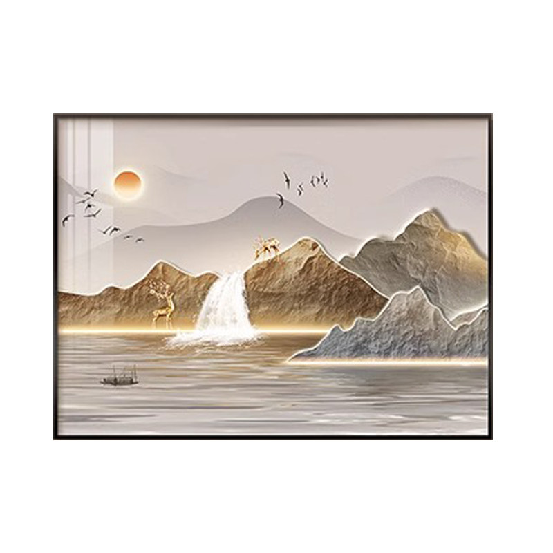 新中式客厅沙发背景装饰画