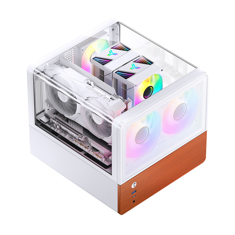 乔思伯V12桌面MATX机箱卧式平放