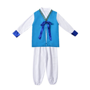 儿童书童演出服男女童三字经古装汉服弟子规国学幼儿园书生表演服