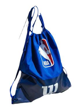 Wilson/威尔胜NBA球袋篮球包布袋子蓝色织物袋子可装篮球体育用品