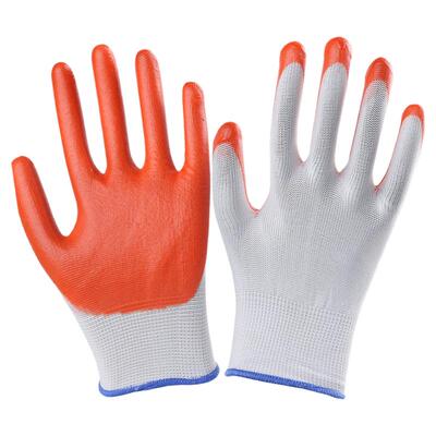 pvc挂胶手套大半挂全挂黄胶尼龙浸胶耐磨胶皮工地干活劳保手套