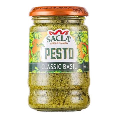 经典罗勒青酱萨克拉意大利面酱西餐pesto意粉意面酱原装进口调料