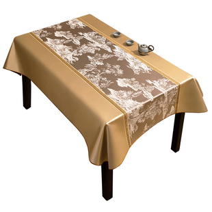 新中式禅意正方形餐桌布老式八仙桌防尘盖布麻将桌四方桌茶几台布