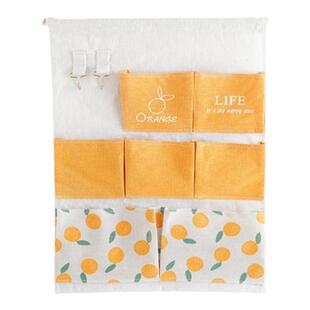 布艺门厅玄关挂式杂物收纳袋宿舍挂袋墙挂式整理神器手机置物挂兜