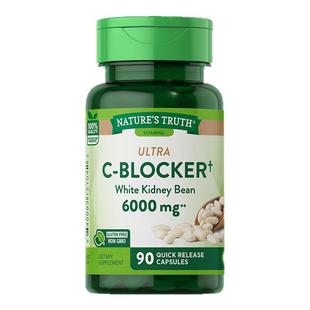 美国自然之珍白芸豆提取物淀粉酶抑制剂c-blocker白云豆餐前片