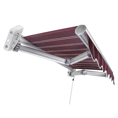 伸缩式雨棚手摇停车铝合金遮阳蓬