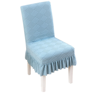椅子套罩四季通用现代简约靠背一体加厚家用餐桌凳子座椅垫套