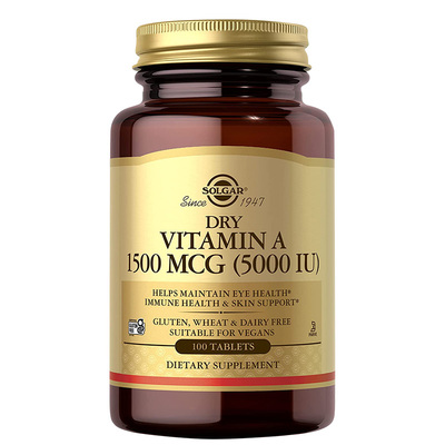 solgar维生素A改善鸡皮肤护眼