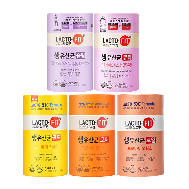 韩国钟根堂lactofit乐多飞活性益生菌粉调理肠道胃好吃水果味*1罐