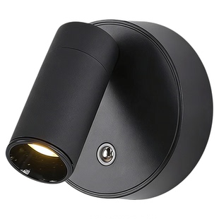 免布线充电壁灯无线磁吸射灯床头小夜灯免打孔卧室阅读灯洗墙壁灯