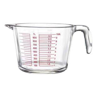 玻璃量杯带刻度耐高温家用牛奶刻度杯食品级烘焙打蛋杯子计量水杯